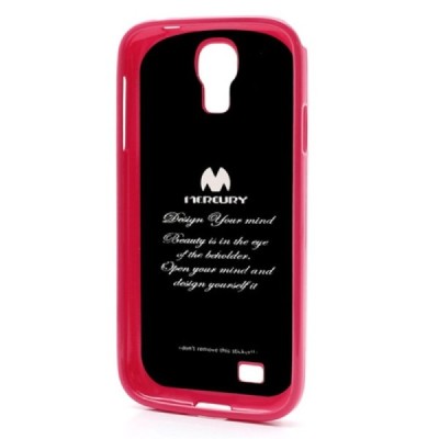 Samsung Galaxy S4 tamsiai rožinis Mercury kieto silikono (TPU) dėklas / Priedai.lt
