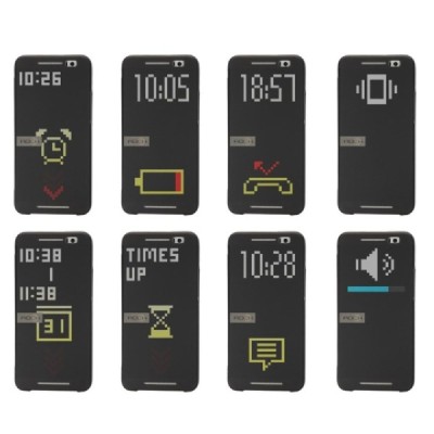 HTC One E8 Rock Bose juodas atverčiamas dėklas / Priedai.lt