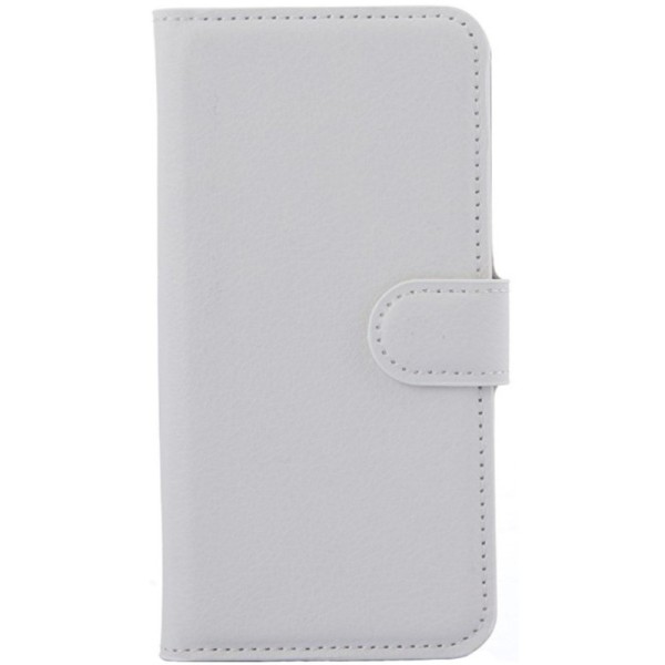 „Litchi“ atvēramais maciņš - balts (Galaxy S6 Edge)