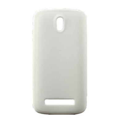 HTC Desire 500 Jelly Case balts cieta silikona (TPU) futrālis / Vacins.lv