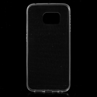 Samsung Galaxy S6 Edge (G925) skaidrus (permatomas) kieto silikono TPU ploniausias pasaulyje bespalvis dėklas / Priedai.lt