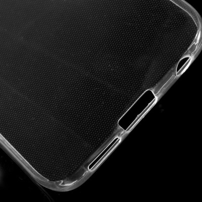 Samsung Galaxy S6 Edge (G925) skaidrus (permatomas) kieto silikono TPU ploniausias pasaulyje bespalvis dėklas / Priedai.lt