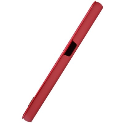 Greznais „Nillkin“ Qin sērijas ādas atvērams sarkans Samsung Galaxy S6 (G920) maciņš / Vacins.lv