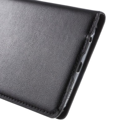 Samsung Galaxy S6 (G920) melns atvēramais maciņš ar lodziņu / Vacins.lv