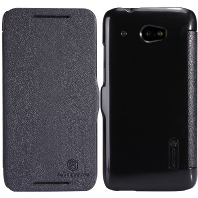 HTC Desire 601 „Nillkin“ Fresh atvēramais melns futrālis / Vacins.lv