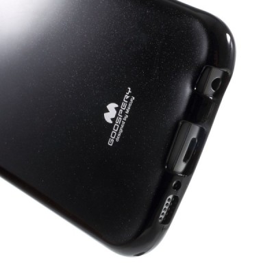 Samsung Galaxy S6 (G920) Mercury juodas kieto silikono tpu dėklas - nugarėlė / Priedai.lt