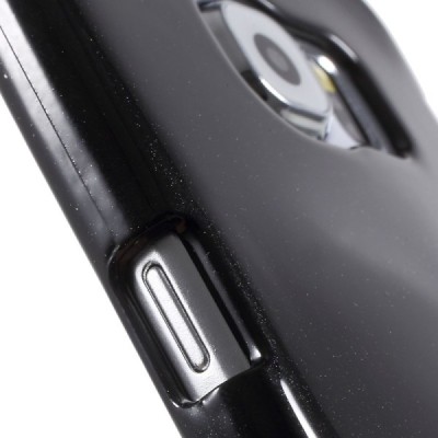 Samsung Galaxy S6 (G920) Mercury juodas kieto silikono tpu dėklas - nugarėlė / Priedai.lt