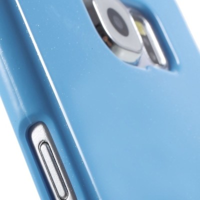 Samsung Galaxy S6 (G920) Mercury gaiši zils cieta silikona (TPU) apvalks / vacins.lv