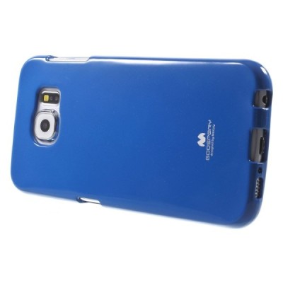 Samsung Galaxy S6 (G920) Mercury tumši zils cieta silikona (TPU) apvalks / vacins.lv