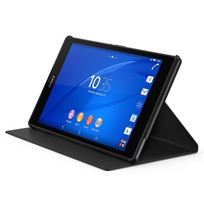 Sony Xperia Z3 Tablet Compact originalus SCR28 atverčiamas juodas dėklas / Priedai.lt
