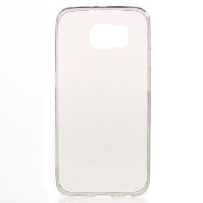 Samsung Galaxy S6 (G920) dzidrs (caurspīdīgs) cieta silikona TPU pelēks apvalks / Vacins.lv