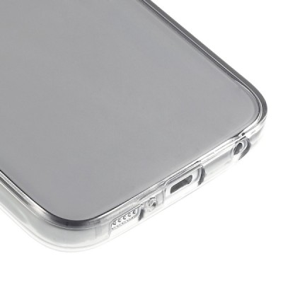 Samsung Galaxy S6 (G920) dzidrs (caurspīdīgs) cieta silikona TPU pelēks apvalks / Vacins.lv