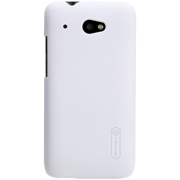 „Nillkin“ Frosted Shield dėklas - baltas + apsauginė ekrano plėvelė (Desire 601)