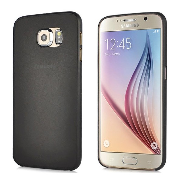 Ploniausias plastikinis dėklas - juodas (Galaxy S6)