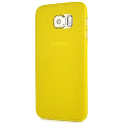 Samsung Galaxy S6 G920 pasaulē planākais (plastmāsas) dzeltens apvalks / Vacins.lv