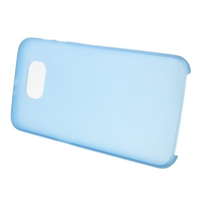 Samsung Galaxy S6 G920 ploniausias pasaulyje plastikinis skaidrus mėlynas dėklas - nugarėlė / Priedai.lt
