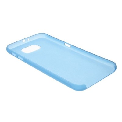 Samsung Galaxy S6 G920 ploniausias pasaulyje plastikinis skaidrus mėlynas dėklas - nugarėlė / Priedai.lt