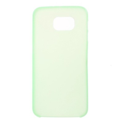 Samsung Galaxy S6 G920 ploniausias pasaulyje plastikinis skaidrus žalias dėklas - nugarėlė / Priedai.lt