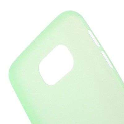 Samsung Galaxy S6 G920 ploniausias pasaulyje plastikinis skaidrus žalias dėklas - nugarėlė / Priedai.lt