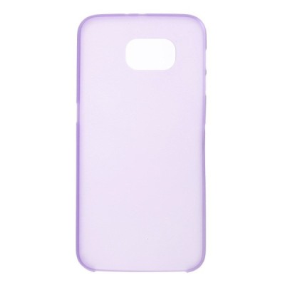 Samsung Galaxy S6 G920 ploniausias pasaulyje plastikinis skaidrus violetinis dėklas - nugarėlė / Priedai.lt
