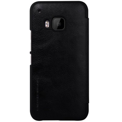 Greznais „Nillkin“ Qin sērijas ādas atvērams melns HTC One M9 maciņš / Vacins.lv