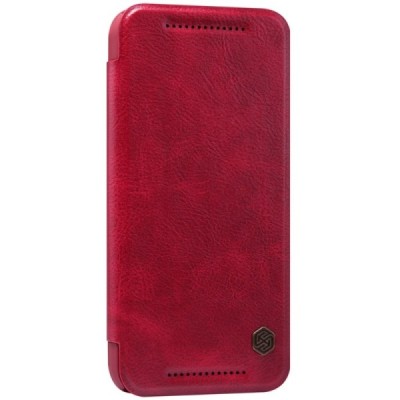 Greznais „Nillkin“ Qin sērijas ādas atvērams sarkans HTC One M9 maciņš / Vacins.lv