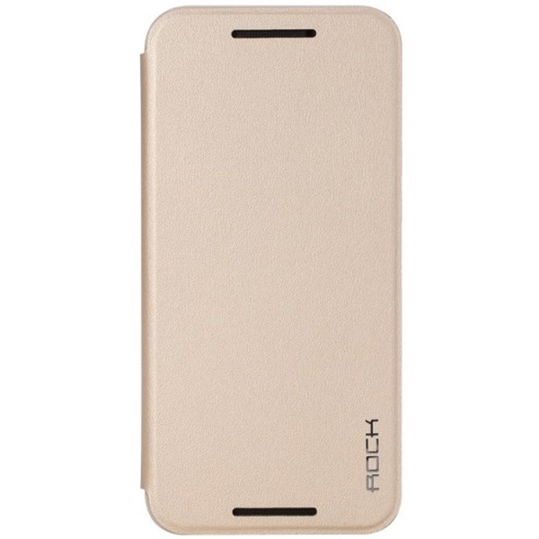 „ROCK“ Touch atvēramais maciņš - zelta (One M9)