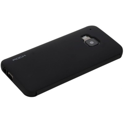 HTC One M9 Rock Dr V melns atvēramais maciņš / Vacins.lv