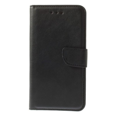 HTC One M9 atverčiamas juodas odinis dėklas - knygutė / Priedai.lt