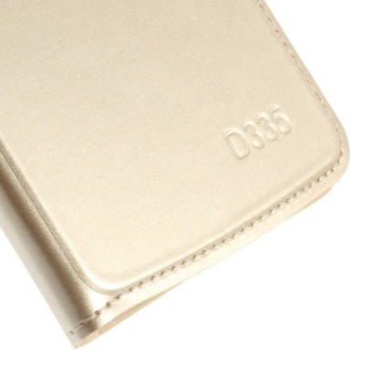 LG L Bello (D331, D335) zelta atvēramais „Smart Window“ maciņš / Vacins.lv