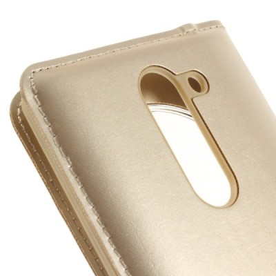 LG L Bello (D331, D335) zelta atvēramais „Smart Window“ maciņš / Vacins.lv