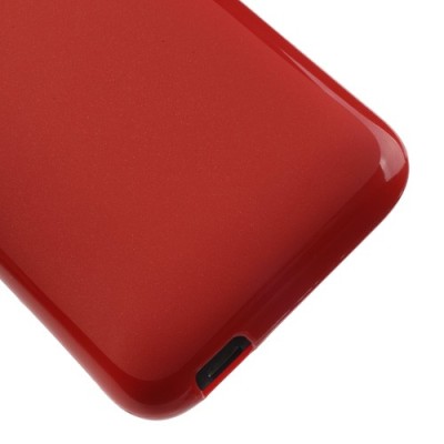 HTC Desire 601 Jelly Case sarkans cieta silikona (TPU) futrālis / Vacins.lv
