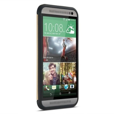 Pastiprinātas aizsardzības zelta HTC One M9 apvalks / Vacins.lv