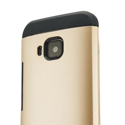 Pastiprinātas aizsardzības zelta HTC One M9 apvalks / Vacins.lv