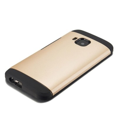 Pastiprinātas aizsardzības zelta HTC One M9 apvalks / Vacins.lv