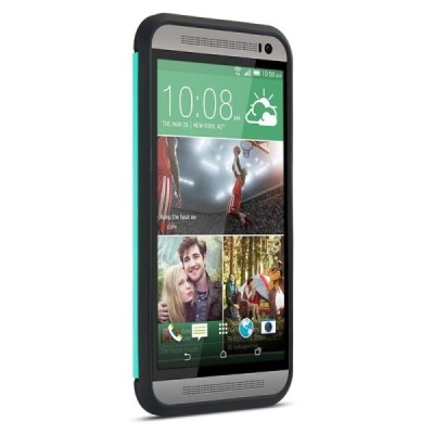 Pastiprinātas aizsardzības piparmētru HTC One M9 apvalks / Vacins.lv