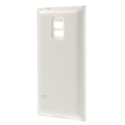 Samsung Galaxy S5 mini (G800) baltas odinis atverčiamas „Smart Window“ dėklas su langeliu / Priedai.lt