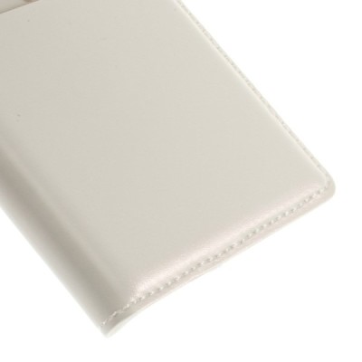 Samsung Galaxy S5 mini (G800) baltas odinis atverčiamas „Smart Window“ dėklas su langeliu / Priedai.lt