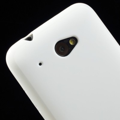 HTC Desire 601 Jelly Case balts cieta silikona (TPU) futrālis / Vacins.lv