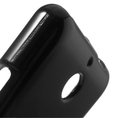 Sony Xperia E1 Mercury juodas kieto silikono tpu dėklas - nugarėlė / Priedai.lt