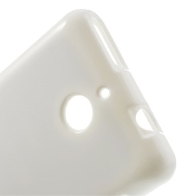 Sony Xperia E1 Mercury baltas kieto silikono tpu dėklas - nugarėlė / Priedai.lt