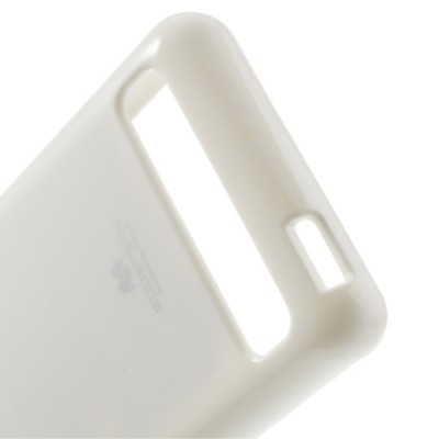 Sony Xperia E1 Mercury baltas kieto silikono tpu dėklas - nugarėlė / Priedai.lt