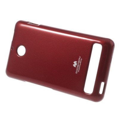 Sony Xperia E1 Mercury raudonas kieto silikono tpu dėklas - nugarėlė / Priedai.lt