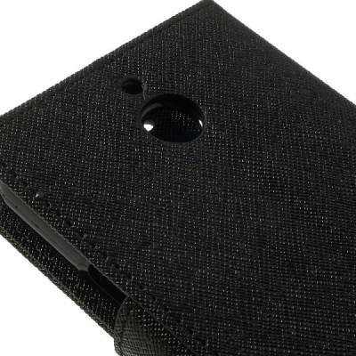 Sony Xperia E1 Mercury atvērams melns maciņš (maks) / Vacins.lv