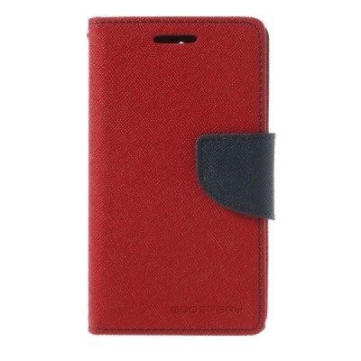 Sony Xperia E1 Mercury atvērams sarkans maciņš (maks) / Vacins.lv