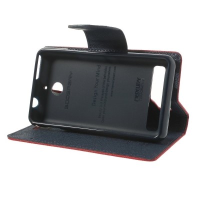 Sony Xperia E1 Mercury atvērams sarkans maciņš (maks) / Vacins.lv