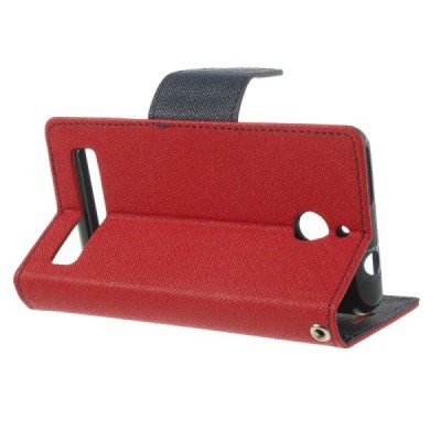 Sony Xperia E1 Mercury atvērams sarkans maciņš (maks) / Vacins.lv