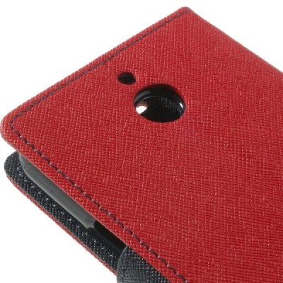 Sony Xperia E1 Mercury atvērams sarkans maciņš (maks) / Vacins.lv