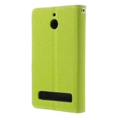 Sony Xperia E1 Mercury atvērams zaļš maciņš (maks) / Vacins.lv