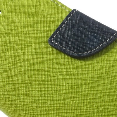 Sony Xperia E1 Mercury atvērams zaļš maciņš (maks) / Vacins.lv